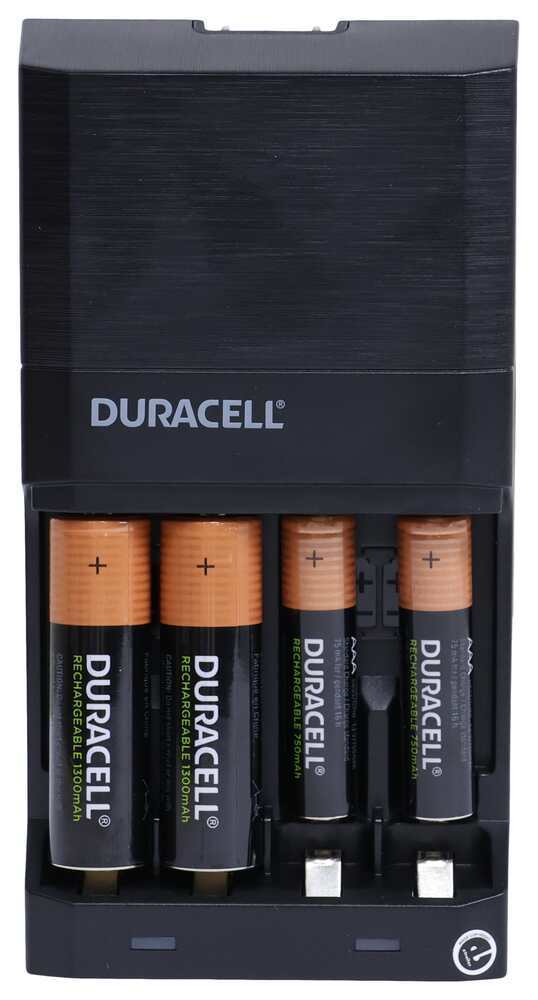 Duracell Ion Speed Battery Charger With Rechargeable Batteries