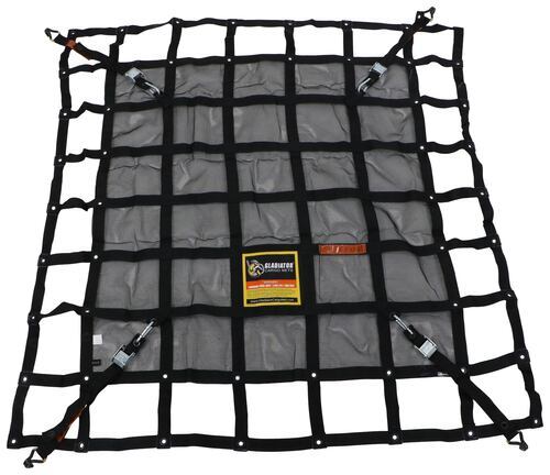 Gladiator Utility Cargo Net Cam Buckle Tie Downs Roof Rack SUV 4