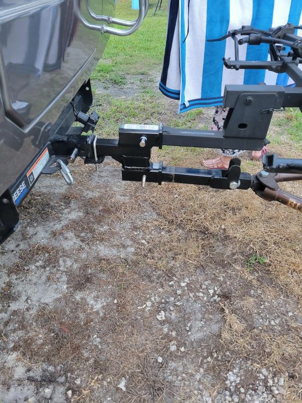 Roadmaster Dual Hitch Receiver Adapter 2 Or 4 Drop Rise Roadmaster