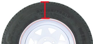section height of trailer tire