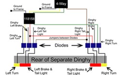 Wiring Diagram for a Tow Vehicle with a Separate Lighting System
