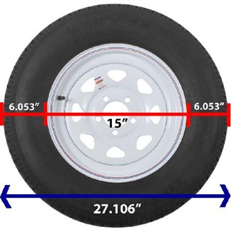 Total tire measurement: 27.106 inches