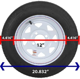 Total tire measurement: 20.832 inches