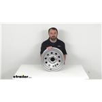 Review of Americana Trailer Tires and Wheels - 15 x 5 Silver Steel Mod 5 - 4-3/4 Inch - AM38NR