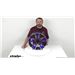 Review of Americana Trailer Tires and Wheels - Aluminum AM06 15 Inch Black Machined Blue - AM28FV