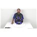Review of Americana Trailer Tires and Wheels - Aluminum AM06 Black Machined With Blue - AM78FV