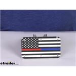 Detailed Breakdown of the Thin Blue and Red Line Flag Trailer Hitch Cover