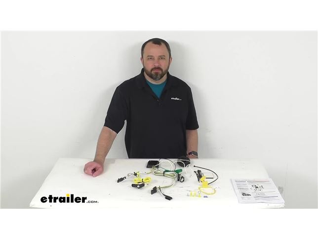 Curt T-Connector Vehicle Wiring Harness with 4-Pole Flat Trailer ...