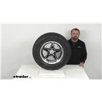Review of Castle Rock Trailer Tires and Wheels - ST205/75 R15 LR C Radial Margay Wheel - LH44VR