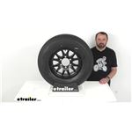 Review of Castle Rock Trailer Tires and Wheels - ST225/75R15 LR D Radial Black Aluminum - CR99ZR