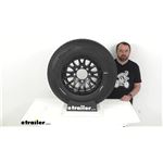 Review of Castle Rock Trailer Tires and Wheels - ST235/80R16 LR E Radial Black Eagle - CR79ZR
