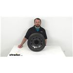Review of Dexstar Trailer Tires and Wheels - Steel Galvstar Mod Wheel Pebbled Black - DEX57FR