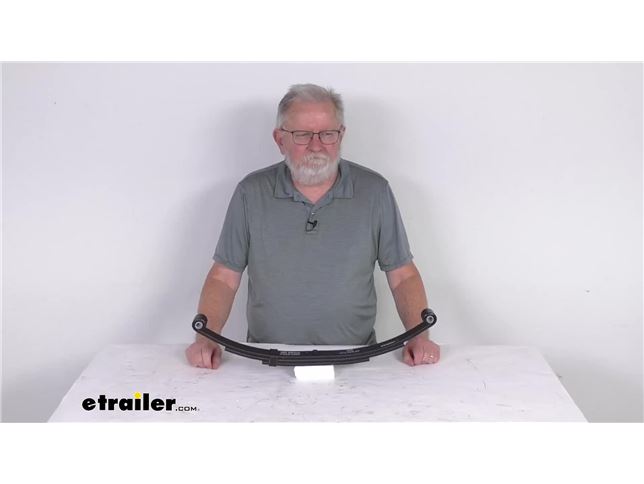 3-Leaf Double-Eye Spring for 3,500-lb Trailer Axles - 23-1/8