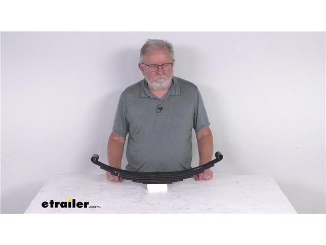 6-Leaf Double-Eye Spring for 7,000-lb Trailer Axles - 24-7/8