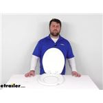Review of Dometic RV Accessories and Parts - Soft Close Toilet Seat and Lid - DOM83FR