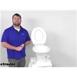 Review of Dometic RV Toilets - Low Profile Tan Ceramic Toilet - DOM77FR