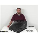 Review of Dometic RV Vents and Fans - Ultra Breeze Black Trailer Roof Vent Cover - DMC38FR