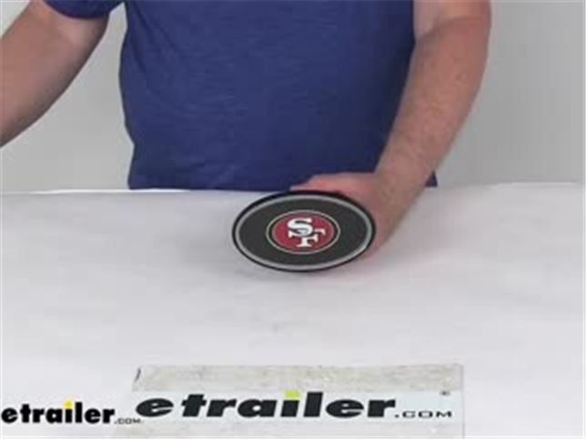 Red San Francisco 49ers Hitch Cover NFL AFC West Football 10 Wide 1/2  Thick