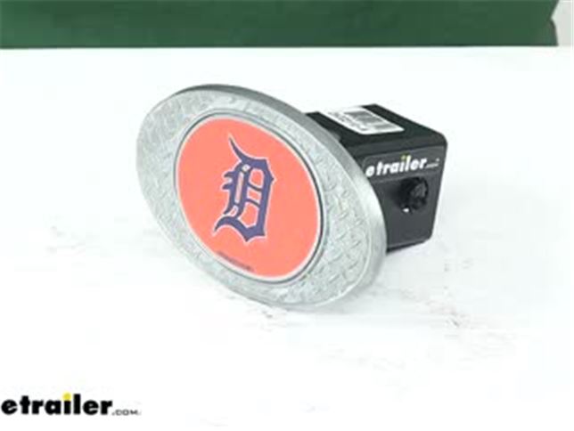 Detroit Tigers Hitch Cover - Team Color on Chrome - Auto Accessories - MLB