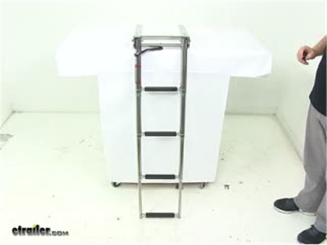 JIF Marine 4 or 5 Step Under-Deck Mounting Pontoon Ladder