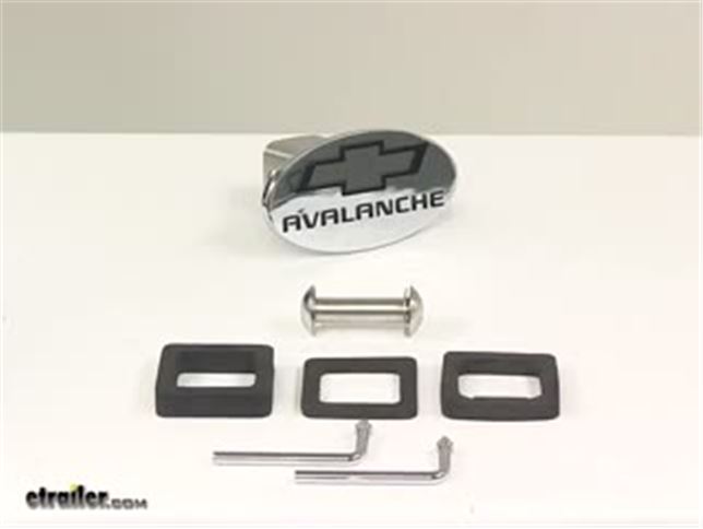 Chevrolet Avalanche Logo Trailer Hitch Receiver Cover - 2