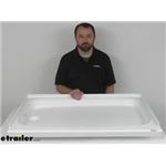 Review of Lippert RV Showers and Tubs - Better Bath White RV Shower Pan Left Hand Drain - LC210377