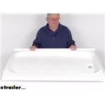 Review of Lippert RV Showers and Tubs - Indoor Shower Pan - LC210383