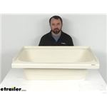 Review of Lippert RV Showers and Tubs - Parchment RV Bathtub With Left Hand Drain - LC209372
