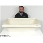 Review of Lippert RV Showers and Tubs - Parchment RV Bathtub With Left Hand Drain - LC209388