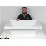 Review of Lippert RV Showers and Tubs - White RV Bathtub With Left Hand Drain - LC209653
