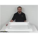 Review of Lippert RV Showers and Tubs - White RV Shower Pan With Left Hand Drain - LC210369