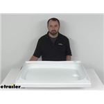 Review of Lippert RV Showers and Tubs - White RV Shower Pan With Right Hand Drain - LC210371
