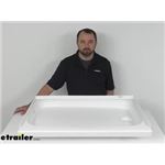 Review of Lippert RV Showers and Tubs - White RV Shower Pan With Right Hand Drain - LC210375