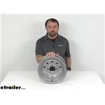 Review of Taskmaster Trailer Tires and Wheels - 12" X 4" Silver Steel Modular Wheel 4 On 4" - TA99RR