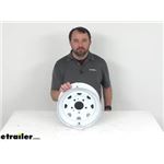Review of Taskmaster Trailer Tires and Wheels - 12" X 4" White Steel Spoke Wheel 5 - 4-1/2" - TA49RR