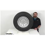 Review of Taskmaster Trailer Tires and Wheels - Diamondback ST23580R16 Radial Silver Mod - TA24GR