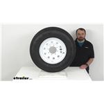 Review of Taskmaster Trailer Tires and Wheels - Diamondback ST23580R16 Radial White Spoke - TA64GR