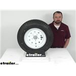 Review of Taskmaster Trailer Tires and Wheels - Provider ST175/80D13 Radial 13" White Mod - TA43RR