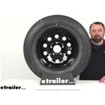 Review of Taskmaster Trailer Tires and Wheels - Provider ST205/75R15 LR C Black Vesper Mod - TA28MR