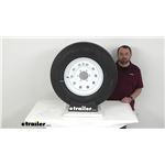 Review of Taskmaster Trailer Tires and Wheels - Rambler ST235/80R16 LR E Radial Vesper Mod - TA48GR