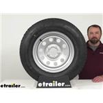 Review of Taskmaster Trailer Tires and Wheels - ST205/75R15 LR D Radial 15 Inch Vesper Mod - MX97FR