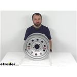 Review of Taskmaster Trailer Tires and Wheels - Vesper 15" x 6" Silver Steel Mod 5 - 4-1/2 - TA59RR