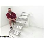 Review of TorkLift RV and Camper Steps - GlowStep 5 Step Camper Scissor Steps - TLA7805