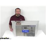 Review of UWS Trailer Tool Box - Bright Aluminum Low Profile A Frame Trailer Toolbox - UWS04530