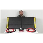 Review of etrailer Portable Solar Panel - Portable Solar Panel PWM Solar Charge Controller - e28VV