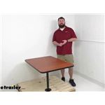 Review of etrailer RV Dinette Table - 36" x 30" Cherry Recessed Mount with Black Trim - e35CR