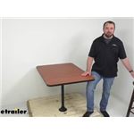 Review of etrailer RV Dinette Table - Surface Mount 40L x 30W Maple 1 Leg - e67CR