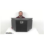 Review of etrailer Trailer Tool Box - Matte Black Aluminum A Frame Trailer Tool Box - e64VV