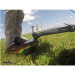 Rack em E-Z Ride Lawn Mower Sulky Wheel Lawn Test