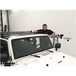 Aries Jeep Hardtop Square Crossbar Roof Rack Installation - 2013 Jeep Wrangler Unlimited
